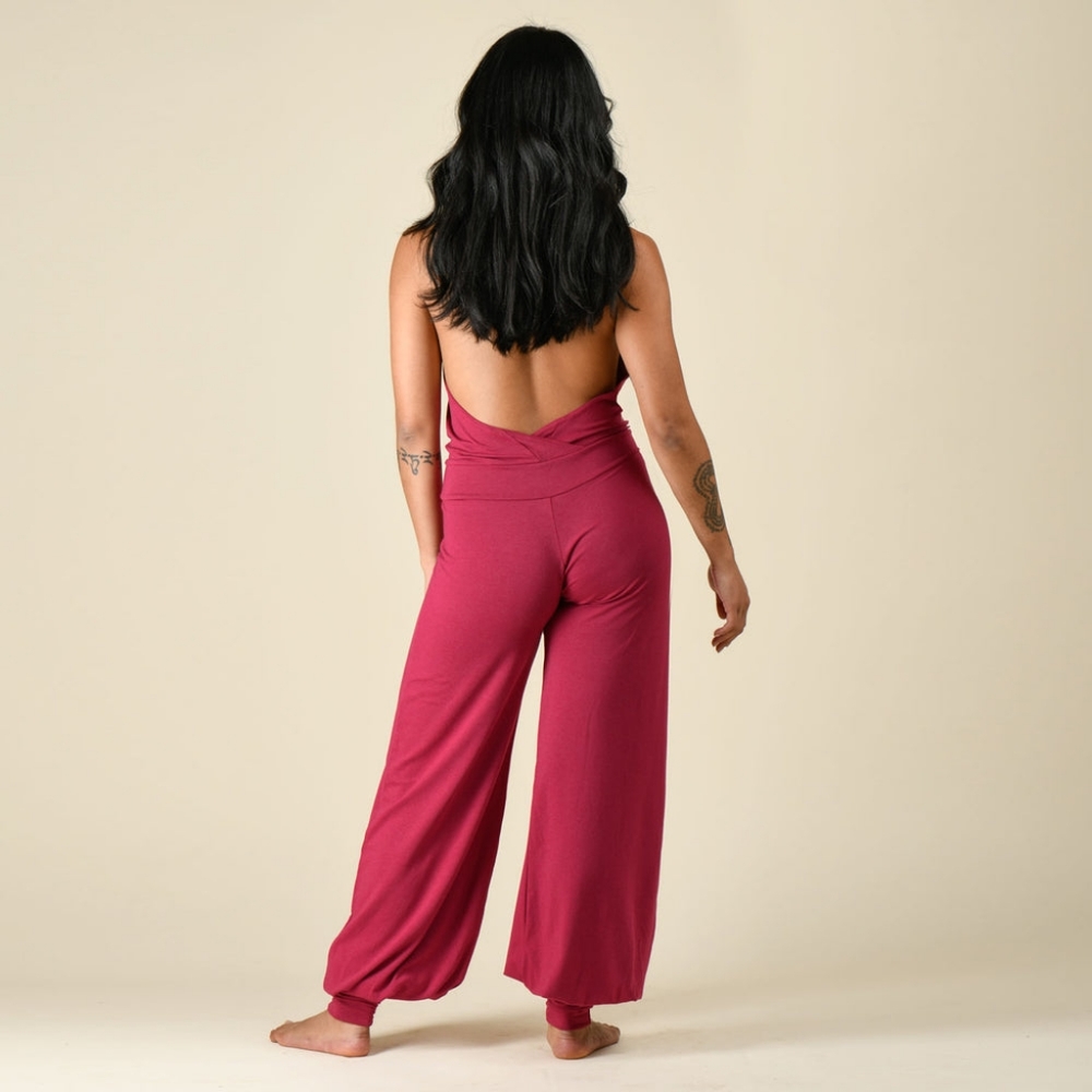 Aria Lattner Jumpsuit (Raspberry)